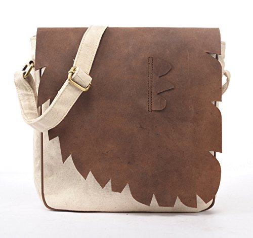Leaderachi-100% Genuine Hunter Leather & Canvas Crossbody Sling Bag [Baltimore] RS.1099 (60.00% Off) - Amazon