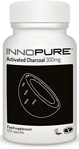 Innopure® Activated Charcoal | High Grade &amp; Coconut Derived (packaging may vary) 300mg x 120 Capsules