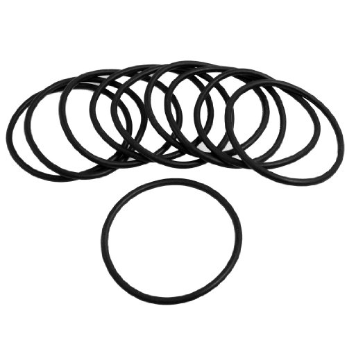 10 Stück 3 mm x 58 mm Gummidichtung Ölfilter O-Ringe Dichtungen Schwarz