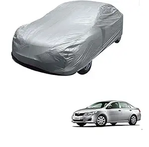 Kozdiko Silver Matty Car Body Cover with Buckle Belt for Toyota Corolla/Toyota Corolla Altis/Skoda Rapid/Toyota Yaris/Skoda Superb/Maruti Ciaz/Honda City New