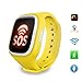 Produktbild Leydee Smart Watch For Kids GPS + Wifi + GNEZ + Basisstation Kinder Armbanduhr mit SIM-Karte GSM-Telefon Anti-lost für Android IOS , yellow