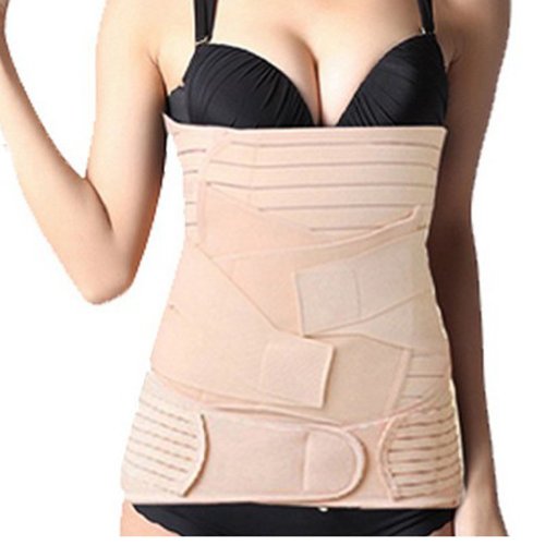 ZJchao(TM) 3 in 1 Breathable Elastic Postpartum Postnatal Recoery Support Girdle Belt for Women and Maternity