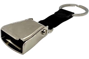 Gateway22 Black Airplane Seatbelt Buckle Keychain, With Real Functioning Buckle, Gift for Avgeeks, Pilots, Cabin Crew and Aviation Enthusiasts