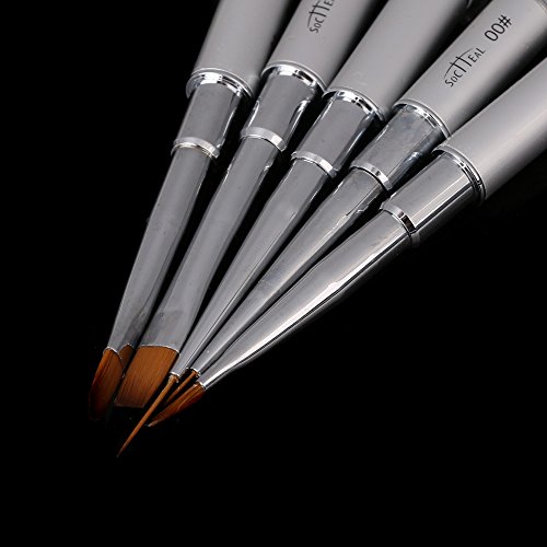 Anself 5Stk. Nagel Art Design Pen Malerei Punktierung Pinsel Set Kit Werkzeug - 3