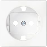 Simon Schuko Socket Base Cover with Earth, Series 82 Concept, Compatible with Series 75, 31, 82 and 88, Matte Anti-Fingerprin