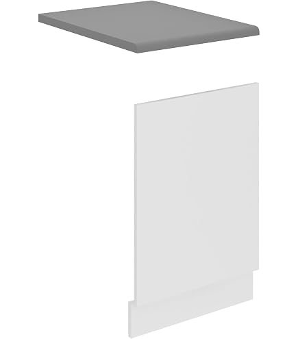 Panneau Lave-Vaisselle VidaXL - Planche Intégration 59.5x67cm Gris Béton Aggloméré
