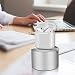 Produktbild EmNarsissus Ladestation Dock Für AirPods Metall Drahtlose Kopfhörer Ladestation Desktop Tablet Halter Ersatz Ladegerät Station (Farbe: Silber)