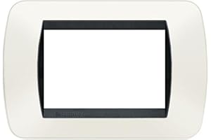 Bticino L4803PB Livinglight Placca Interruttore, 3M, Bianco