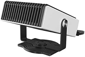12V 300W Réchauffeur de ventilateur de voiture, TOTMOX Portable 2-en-1 Ventilateur de chauffage et de refroidissement rapide Dégivreur de pare-brise avec poignée et allume-cigare Blanc