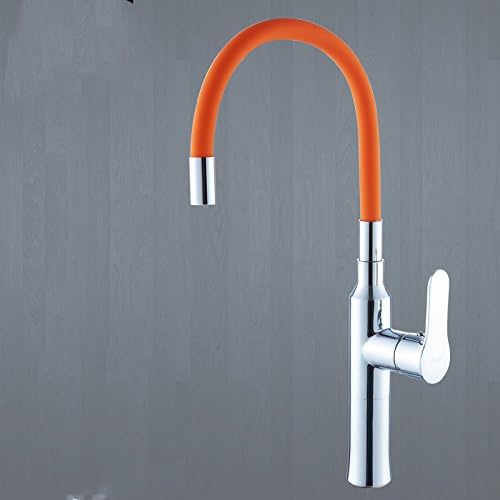 SJIN Full copper kitchen Vantage retro faucet Rotary telescopic hot and cold faucet Retro faucet
