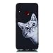 Produktbild Everainy Kompatibel für Huawei Honor 8X Hülle Silikon Bumper Gummi Kreativ Neu Cover Hüllen für Huawei Honor 8X Handyhülle Stoßfest TPU Stoßstange Schwarz Schutzhülle (Neugierige Katze)
