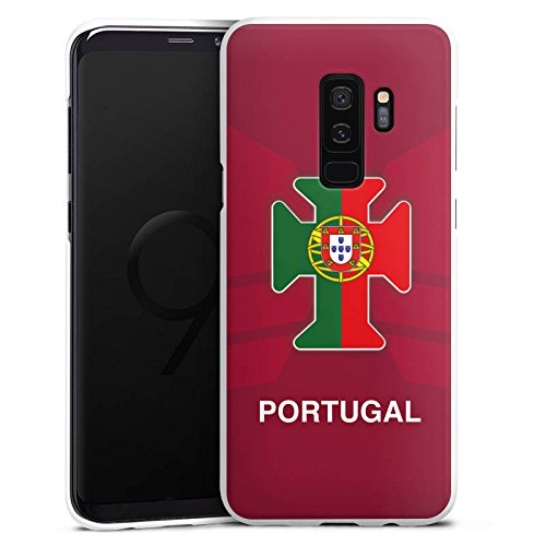 DeinDesign Samsung Galaxy S9 Plus Hülle Case Handyhülle Portugal Em Trikot Football Fussball
