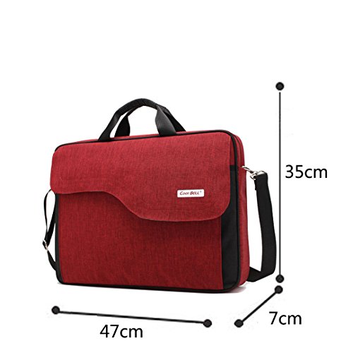JOTHIN 2017 Neuen 17-Zoll-Laptop-Tasche Messenger bag Business-Männer und Frauen Computertasche Mit Doppelten Reißverschlüssen (47*35*7cm) - 2