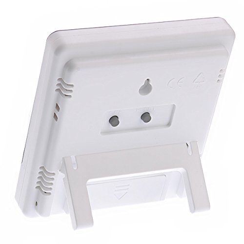 BESTOMZ Digitales Thermo Hygrometer Luftfeuchtigkeit Messen Raumluftüberwachtung mit Alarm Wecker Hygrometer - 4