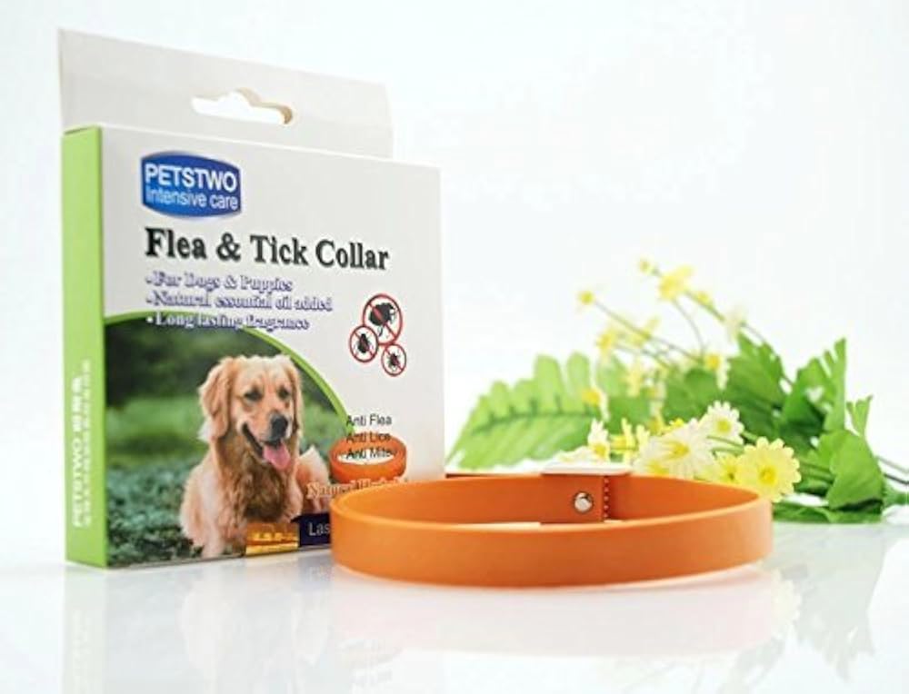 Flea tick ошейник от блох. Ошейник flea &amp; tick collar for dog от блох и клещей для собак синий.