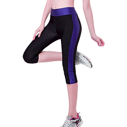 Fletion Frauen Mädchen Enge Stretch Sport Jogging Yoga geerntete Hose Sporthose Kompression Gamaschen Hosen