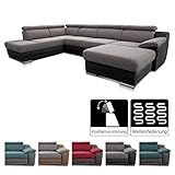 sofas u-form leder Frei im Raum stellbar / Maße: 338 x 81-94 x 215 cm (BxHxT), Sitztiefe: 57 cm, Sitzhöhe: 44 cm