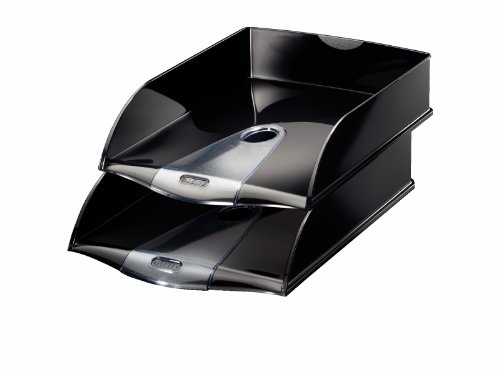 Leitz 52000095 Briefkorb Allura Briefkorb Allura, A4, Polystyrol, schwarz - 2