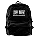 Produktbild Canvas Laptop Rucksack School Rucksack for Men Women John Assassin Wick Lightweight Anti-Theft Outdoor Travel Daypack College Student Rucksack Fits Up to 18.3 Inch Computer