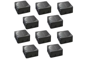 OKOIUM WISKA COMBI 308/5/S Enclosure, IP66, Junction Box, 51 mm, 85 mm, 85 mm, PP (Polypropylene), Black (10 pieces) Y