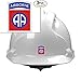 Price comparison product image ExpressDecor (3) 82nd airborne division 2x1 size - stickers for constrution hard hat pro union working men lunch box tool box symbol window motorcycle biker car - Made and shipped in USA