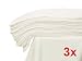 3x - 100% Cotton Muslin Square Cloth 70x80 Baby Reusable Bibs / Nappy / Wipes - WHITE