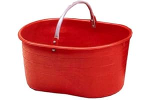 ICS CESTE OVALI ROSSE MANIGLIE FERRO LT.25