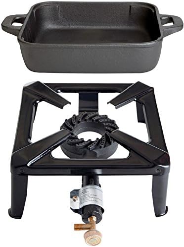 Hob without Safety Pilot with 8.5 kW power; dimensions: 30 x 30 x 15 cm and Frying Pan 26 x 26 cm
