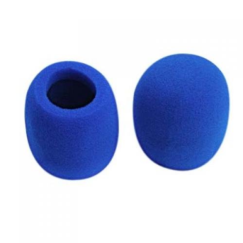 2pcs Funas Protectoras para Micr  fono Fundas de Espuma para Mic de Color Azul