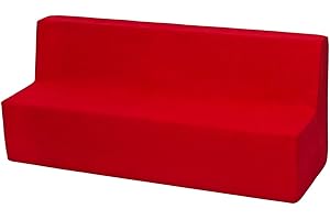 Velinda Soft Foam Sofa, Kids, Children, Comfy, Bed, Nursery, Kids Furnitures, Play Relax (colour: red)
