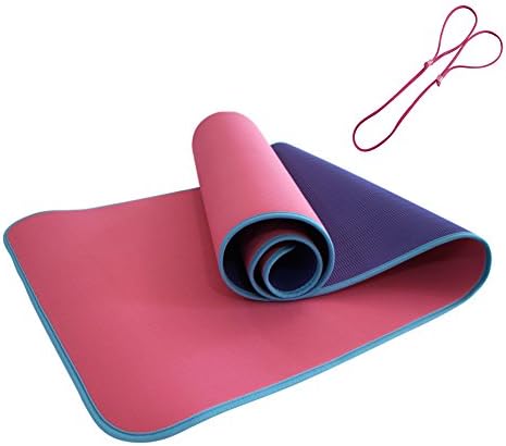 ZODIC Yoga Mat ECO Friendly Material Non Slip 72*24 inches Washable with Handy Shoulder Strap for Pilates / Exercise / Gymnastics 3 colors (PP)