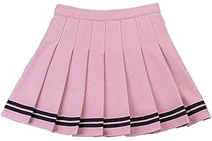 Black Sugar Retro Falda Rayas Colegiala Azul Uniforme Marina Negro Básico Plisado Patinador Chica Mujer Elástico Corto Midi Falda Material Grueso Sólido