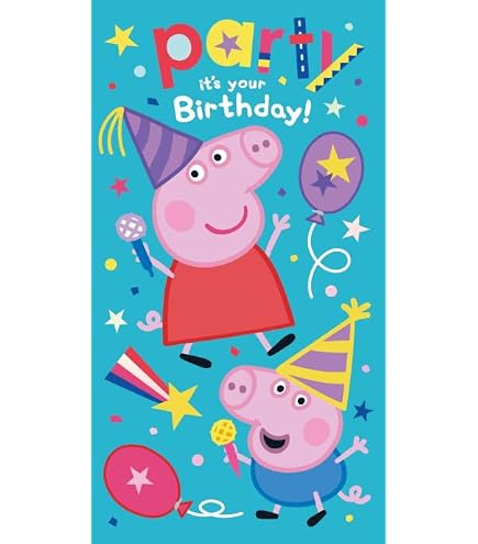 Peppa Wutz Geburtstagskarte – Offiziell Lizenziert, Mit Umschlag, Design Variiert