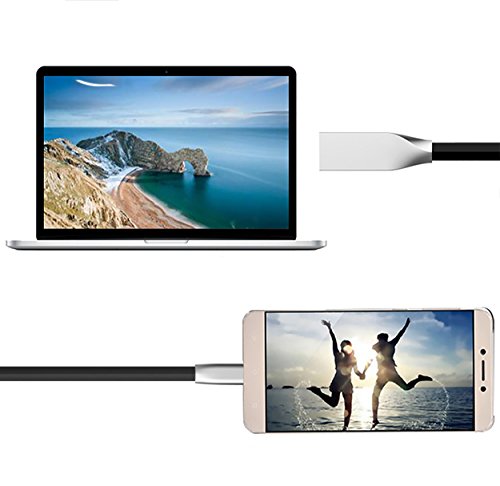 Micro USB 2 0 Kabel   2 pack 2 m  mit Zinklegierung-Stecker Kabel GlobaLink   Datenkabel Ladekabel Verbindungskabel f  r Android Smartphones  Samsung 