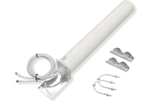 EPICLOUD External 5G 4G LTE 3G GSM Antenna | IP67 Waterproof | Powerfull 18DBI gain Omni-directional | Outdoor Antenna | 2 * 2 3m SMA male