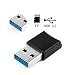 Produktbild HKFV Mini 5 Gbps Super Geschwindigkeit USB 3.0 Micro SD/SDXC TF Speicherkartenleser Adapter Heißer XQ-R004 Mini USB3.0 Kartenleser