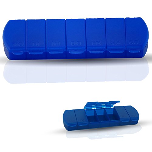 Tablettenbox-Pillenbox für 7 Tage - für zu Hause und Unterwegs