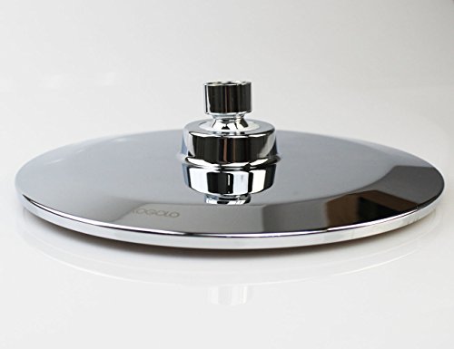 xogolo 9 Zoll Extra Groß fester Duschkopf Universal Duschen Ersatzteile Overhead Duschkopf 1/2 Zoll IPS, chrom poliert - 8