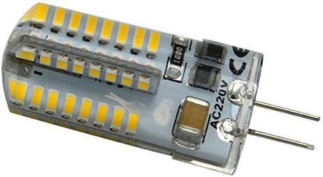 Phigoning 5X LED Lamp Crystal Bulb G4 5W LED Lamp 64 SMD 3014 LED Spotlight Warm White AC220-240V G4 LED Lights Replacement of Halogen Lamp