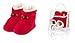 Slumbertoes Baby Winter Booties Red, water resistant, hand made, size 6-12 months