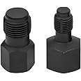 A ABIGAIL 2PCS Oxygen Sensor Thread Chasers M18 x 1.5mm and M12 x 1.25mm thread chasers with 3/8” drive to clean and repair damaged threads