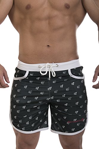 Jed North Men's Active bodybuilding workout gym running shorts