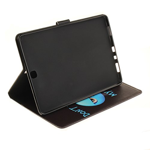 Galaxy Tab A 9.7 Hülle Case,Galaxy Tab A 9.7 Ledertasche,Ukayfe Muster Schutzhülle Leder Tasche für Samsung Galaxy Tab A 9.7 Zoll SM-T550,Malerei Don’t Touch My Pad Verärgertes Gesicht Muster Slim Fit Folio PU leder Flip Cover im Bookstyle Kunstleder Schutzhülle Cover Tasche mit Ständer für Samsung Galaxy Tab A 9.7 Zoll SM-T550 mit 1 x Schwarze Eingabestift (Don’t Touch My Pad) - 5