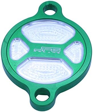 CNC Billet Green Aluminum Oil Filter Cover Cap For KXF KX450F 2016 2017 Motorcycle Dirt Bike Supermoto