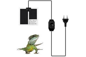 Hihey Reptile Heating Mat 5W / 7W / 14W / 28W Accesorios para Reptiles Heat Mat Reptile Heating Pad Almohadillas térmicas Anfibios para acuarios terrarios