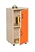 Produktbild Mobeduc 600217hps19 Waschtisch Kinder unter/Schrank mit 2 Türen, Holz, Buche und Orange, 36 x 40 x 76,5 cm