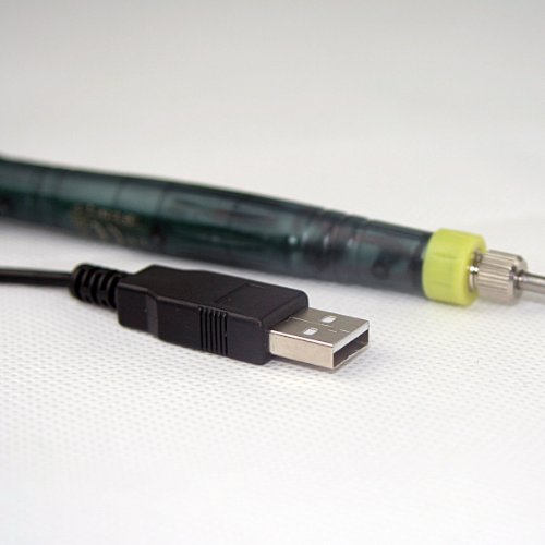 USB Lötkolben 8W 5V incl. Ständer Lötzinn Lötspitze + Schutzkappe Modellbau - 5