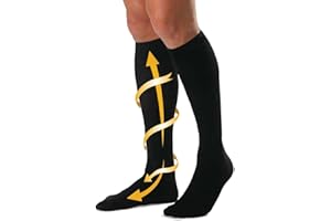 Cabeau Bambusowe skarpety kompresyjne – zmniejszają obrzęk, poprawiają krążenie krwi, zapobiegają problemom medycznym – wykonane z ultramiękkich włókien bambusowych odprowadzających wilgoć – do domu i podróży – czarne – małe, Black