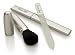 ClassyLady Beauty Gift Set - 4 Piece Box Set - Travel Accessories for Women Care Needs - Professional Crystal Glass Nail File with Case - Personal Care Tools for Travel Bag