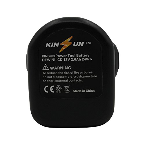 KINSUN Elektrowerkzeug Akku 12V 2.0Ah Ni-Cd für Dewalt 152250-27 397745-01 DC9071 DE9037 DE9071 DE9072 DE9074 DE9075 DE9501 DW9071 DW9072 - 6